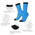 thumbnail image 3 of Yiaed Colorful Snake Print Great elasticity Crew Socks Sports socks for Men and Women, 3 of 5
