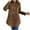 Coffee, variant on Oversize Hoodie Womens Hooded Pullover Casual Solid Color Drawstring Hood Long Sleeve Top with Pockets