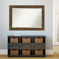 thumbnail image 4 of Amanti Art Alexandria Rustic Brown Beveled Wood Wall Mirror 30 x 42 in., 4 of 5