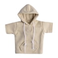 thumbnail image 1 of Sudadera con capucha para hombre a escala 1/12, accesorios de ropa para decoración de muñecas de 6 pulgadas, corta Caqui, 1 of 9