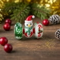 thumbnail image 3 of Bling Jewelry Womens Murano Glass Christmas Charm Bead with Stocking Snowflake and Reindeer, 3 of 5