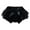 1-Black1495, variant on Kiijoy Baby Girls Mesh Layered Bow Skorts Cute Ruffle Shorts, Sizes 6-12 Months