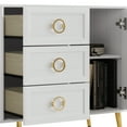 thumbnail image 4 of Castle Place Elegance Sideboard Buffet Cabinet, White, 4 of 9