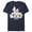 Navy Blue, variant on Men's Star Wars: The Mandalorian Bounty Hunter and The Child Silhouette  Graphic Tee Athletic Heather 2X Large