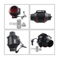 thumbnail image 4 of Flue Exhaust Fan 100mm Inline Duct Fan Extractor Fan With Variable Speed Remote Control Ventilation And Clean Air Protect ,Durability and Easy Installation, 4 of 6