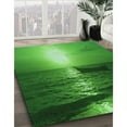 thumbnail image 3 of Ahgly Company Machine Washable Indoor Rectangle Transitional Dark Green Area Rugs, 5' x 8', 3 of 7