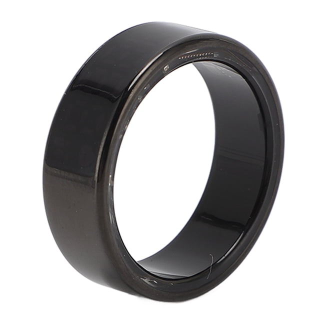 Smart Ring, IP68 Water Resistant APP Fitness Tracker Ring Touch Screen for Hiking Cycling Running Size 9 Inner Diameter 18mm,Size 10 Inner Diameter 20mm,Size 11 Inner Diameter
