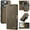 Brown, variant on AutSpace For iPhone 14 Pro [Compatible With MagSafe] 2-in-1 Detachable Wallet Case Magnetic Flip Cover Multi-Card Slots Pocket PU Leather Flip Shockproof Phone Case,Brown,For iPhone 14 Pro