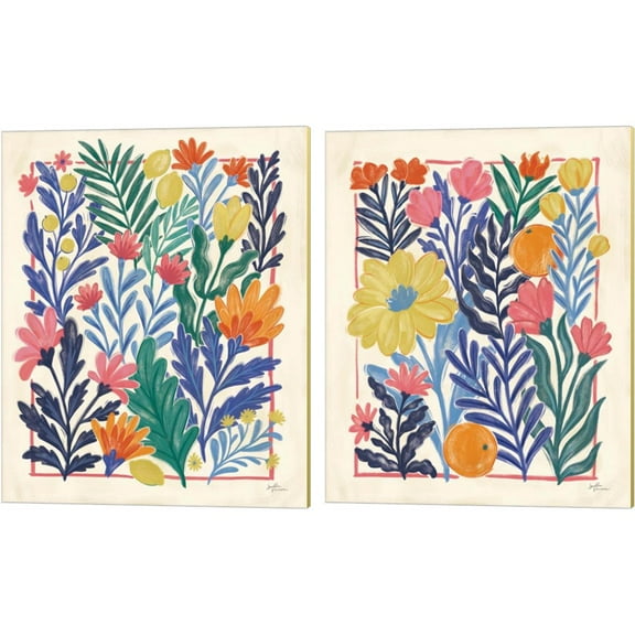 Great Art Now Cyprus by Janelle Penner 2 Piece Canvas Art Set Each 12"W x 15"H