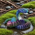 thumbnail image 3 of 3D Printed Snake Toy with Fully Movable Joints - Decorative Plastic Figurine for Display, Desk Decor, Collector Gift for Reptile Lovers, Home Office Accent, 3 of 6