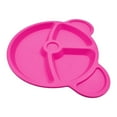 thumbnail image 3 of Mainstays Bear Pink Plastic Kids Divider Plate, 1 Piece, 3 of 6
