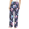 thumbnail image 3 of Pajama Pants Women, cool Skull flower Sweatpants Soft Sleep Lounge Pants, Casual PJ Bottoms Pants with Pockets, 3 of 5