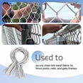 thumbnail image 2 of 100 Pcs Gauge Galvanized Steel Fence Ties Fit for Fence Posts, T-Post Metal Fence Wire,Fast Chain Link Fence Wire Ties B, 2 of 7