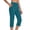 Blue(NEW&HOT), variant on No Boundarie Womens Summer Capri Pants High Waisted Pull On Stretchy Comfy Casual Office Cropped Trousers with Pockets Beige Size XL