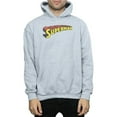 thumbnail image 3 of DC Comics Mens Superman Telescopic Crackle Logo Hoodie, 3 of 5