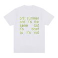 thumbnail image 1 of Camiseta de Brat Summer y el mismo álbum para hombre y mujer, estilo Harajuku, de algodón, informal, acogedora y de gran tamaño., 1 of 7
