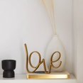 thumbnail image 3 of Bouclair Gold Decorative Metallic Word Love, 3 of 6