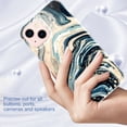 thumbnail image 4 of Compatible for iPhone 13 Case,Marble Pattern IMD Shockproof Rubber Rugged Soft TPU Silicone Drop Protective Women Girl Ultra Slim Cover.For iPhone 13,D, 4 of 6