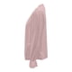thumbnail image 4 of MHFRRA Elegante Camisa de Punto Jacquard de Manga Larga con Cuello Redondo, Corte Entallado, Blusa Básica de Color Liso para Uso Informal Rosa, 4 of 5