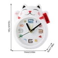 thumbnail image 3 of SXcggal One Cartoon Fortune Cat Alarm Clock Mini Desktop Study Decoration Children Cute Bedside Digital Alarm Clock Practical Multifunctional Artistic Desktop Decoration, 3 of 4