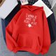 thumbnail image 2 of Gibobby Sudadera mujer, Sudadera de manga larga casual con estampado de corazón y bolsillo para mujer(Rojo,M), 2 of 3