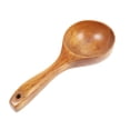 thumbnail image 3 of GOOHOCHY Wooden Soup Serving Spoon Water Scooping Light Brown for Daily Use 1Set, 3 of 6