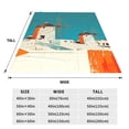 thumbnail image 3 of Pofeuu Colorful Greek Windmills Print Ultra-Soft Micro Fleece Blanket,for Bed Or Sofa,All Season Throw Blankets Flannel Blanket-50"x40", 3 of 7