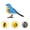 StyleB, variant on Electric Singing Chirping Robot Bird Toy, Sound & Motion Activated Interactive Bird Figurine Battery Operated For Kids