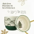 thumbnail image 4 of Spode Christmas Tree Collection Stacking Bowls - 5.5-Inch Ceramic Holiday Dinnerware - Set of 4 Bowls for Cereal, Fruit Salad, Breakfast, Dessert - Microwave, Dishwasher, and Freezer Safe, 4 of 7