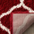 thumbnail image 4 of SAFAVIEH Hudson Aline Geometric Shag Runner Rug, Ivory/Beige, 2'3" x 6', 4 of 12
