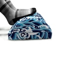 thumbnail image 5 of Japanese Wave Foot Rest, Traditional Eastern Pattern with Waves of Water Foam Splashes, Non-Slip Backing Adjustable Ergonomic Memory Foam Leg Support for Office, Pale Blue Navy Blue, by Ambesonne, 5 of 5