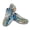 Blue Swirl Liquid Pattern, variant on FUIALDOLG Mesh Running Shoes for Walking, Breathable Low Top Athletic Sneakers for Women and Men, Purple Rose Floral Print