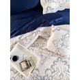 thumbnail image 5 of BrylaneHome Bedding Lightweight All Season Modern Amelia Quilted Damask Oversized Ultra Soft Bedspread, 5 of 6