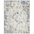 thumbnail image 2 of Safavieh  Handmade Mirage Anisia Modern Abstract Viscose Rug Blue/Creme 9'  x  12' 9' x 12', 2 of 7