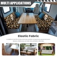 thumbnail image 3 of XYZCANDO Flower Skull RV Dinette Cushion Covers Washable Camper Decor Universal Bench Cushion Comfortable Furniture Covers for Sofa and Loveseat Soft Slipcovers for RV Camper Car Bench, 3 of 7