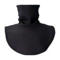 thumbnail image 2 of Calentador de cuello, protector de pecho, ligero, resistente al viento, desmontable, bufanda térmica, cuello falso para deportes y desplazamientos negro, 2 of 8
