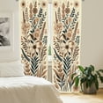 thumbnail image 2 of Ambesonne Vintage Floral Curtains 2 Panel Set, Garden of Nostalgia, Pair of - 28" x 95", Eggshell Umber Slate Blue, 2 of 4