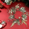thumbnail image 7 of Christmas Candle Rings Wreath Decorations Artificial Leaves Candlestick Garland Candle Ring Red Berry Pinecones Wreaths Candle Ring Holder for Christmas Wedding Home Table Centerpiece, 7 of 7