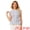 Light Blue, variant on Women's Elegant Tweed Crew Neck Cap Sleeve Peplum Blouse M Light Blue