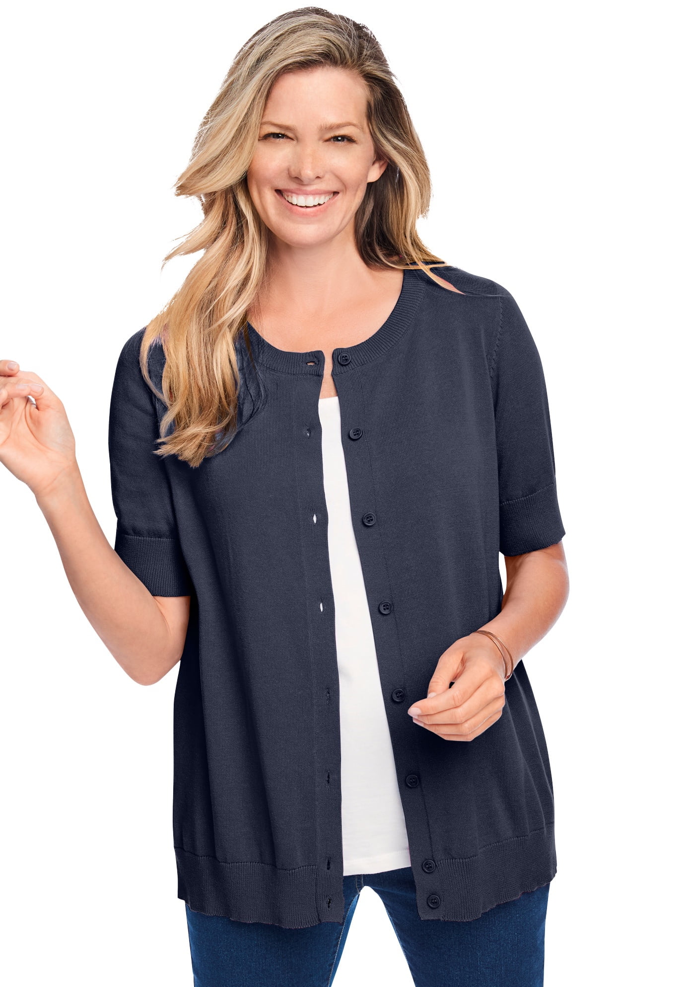 Woman Within Woman Within Women's Plus Size Perfect ElbowLength