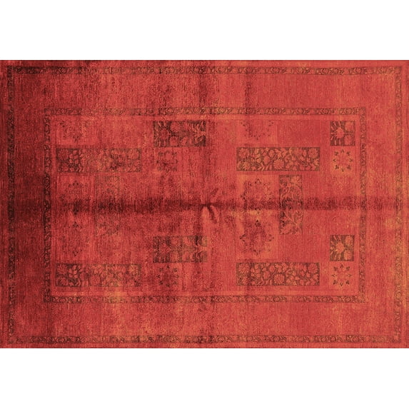 Ahgly Company Indoor Rectangle Oriental Brown Industrial Area Rugs, 2' x 5'