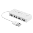 thumbnail image 1 of LED Indicator Switchable High Speed 4-Ports USB2.0 Splitter Hub for PC Laptop, 1 of 3