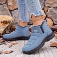 thumbnail image 6 of EKVAHL Women's Winter Snow Booties, Non‑Slip Lug Sole Ankle Boots, Faux Fur Lined Warm Snow Shoes for Cold Days City Walking Blue, 6 of 6