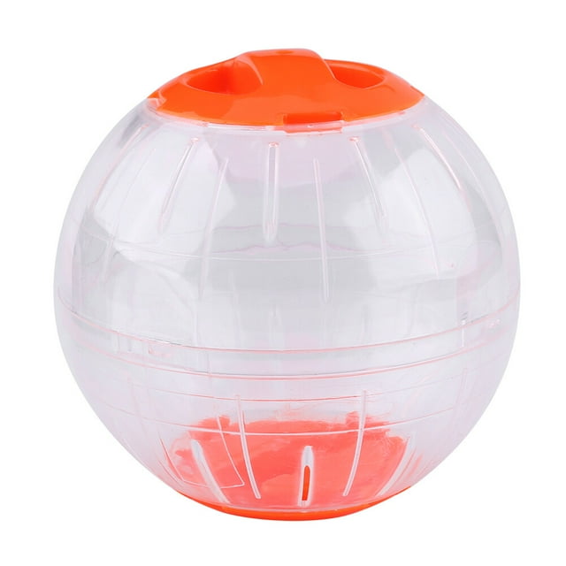 3 colores 12 cm nueva moda plástico pequeña mascota hámster jerbo juguete correr actividad ejercicio pelota naranja