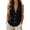 a-73Black22, variant on Womens Solid Color Collared Sleeveless Button Down Blouse With Bust Pockets Loose Fit Casual Top For Summer Daily Wear Weekend Outings Cozy Top