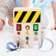 thumbnail image 1 of Tablero ocupado con interruptor led, juguetes sensoriales para niños pequeños, juguete educativo electrónico, tablero con interruptor LED, actividades estilo B Baoblaze tablero ocupado, 1 of 8