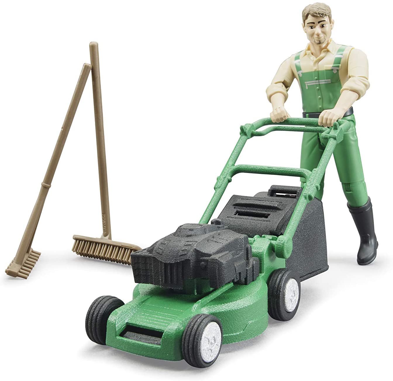 Bruder 62103 bworld Gardener w Lawn Mower and Accessories 