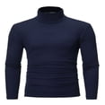 thumbnail image 1 of AMERTEER Chandail Col Roulé pour Hommes Ajusté Léger Manches Longues T-shirt Col Roulé, 1 of 6