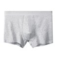 thumbnail image 2 of Ceisia Men's Solid Cotton Stretch Mid-Rise Boxer Briefs for Comfort & Daily Wear White XL Gifts, 2 of 4