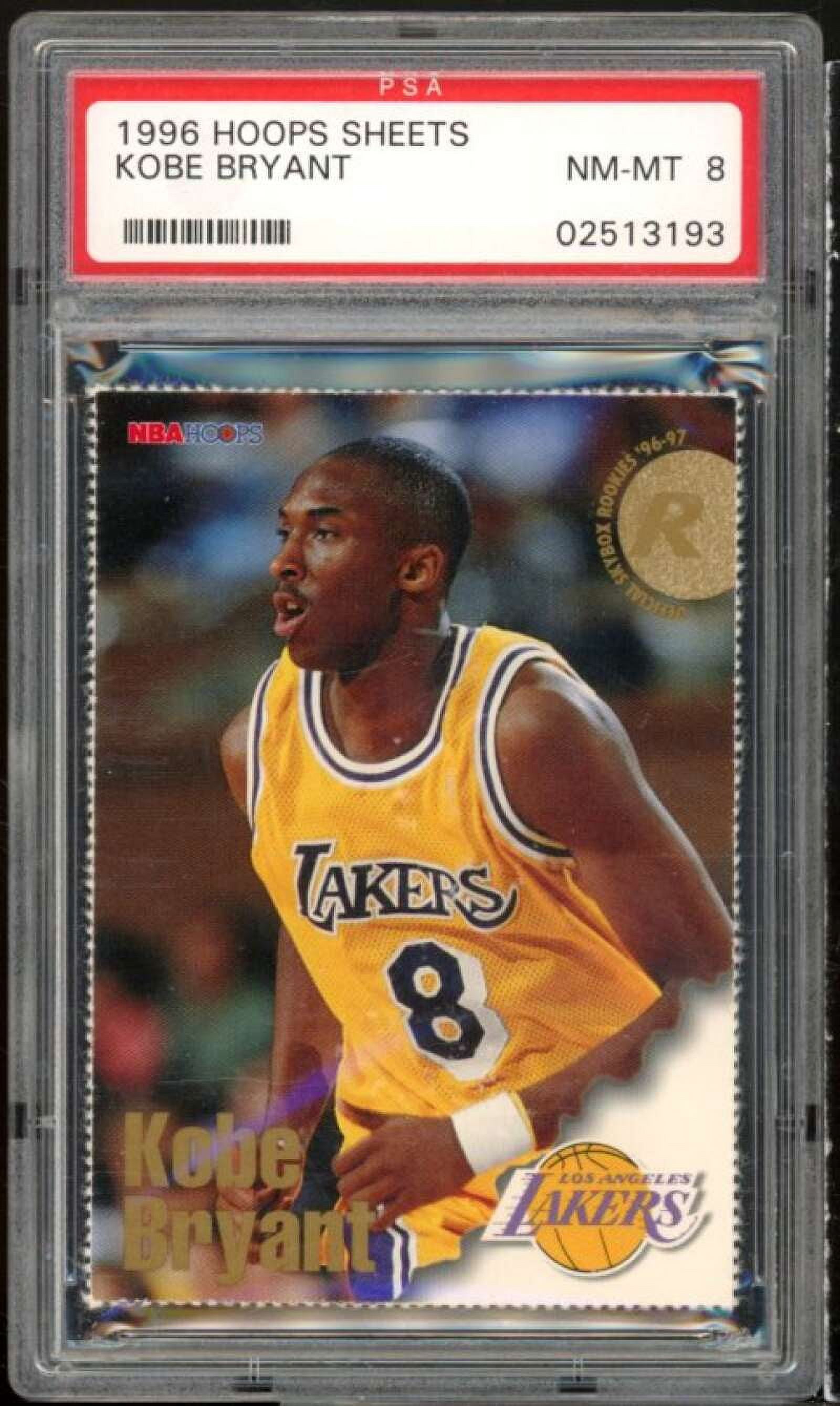 Kobe Bryant Rookie Card 1996 97 Hoops Sheets 1h BGS 9 Walmart